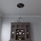 Ekena Millwork Cole PVC Medallion (Canopies up to 4 1/2"), 16"OD x 3 1/2"ID x 1"P, Universal Metallic Rustic Mist CMP16COERU - alternate 6